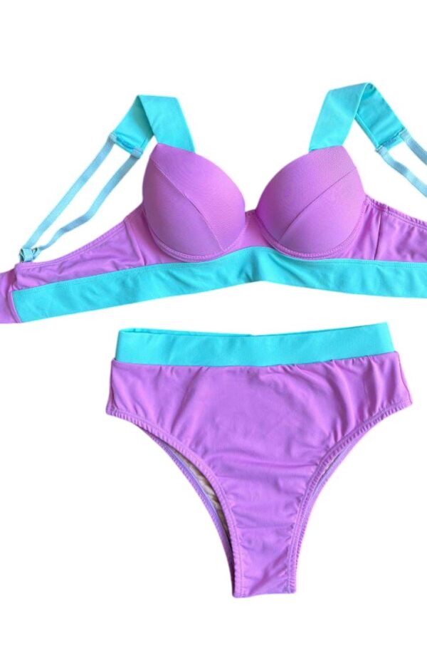 Biquíni Plus Size Duas Peças Com Bojo e Alças Reguláveis - Imagem 4