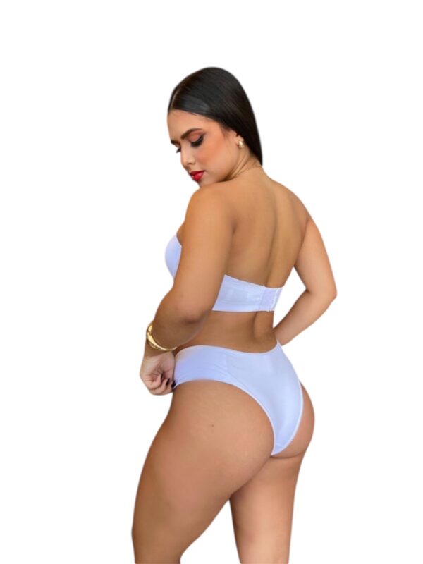Conjunto de Lingerie Tomara Que Caia Liso, Sutiã Sem Alças e Calcinha - Imagem 2