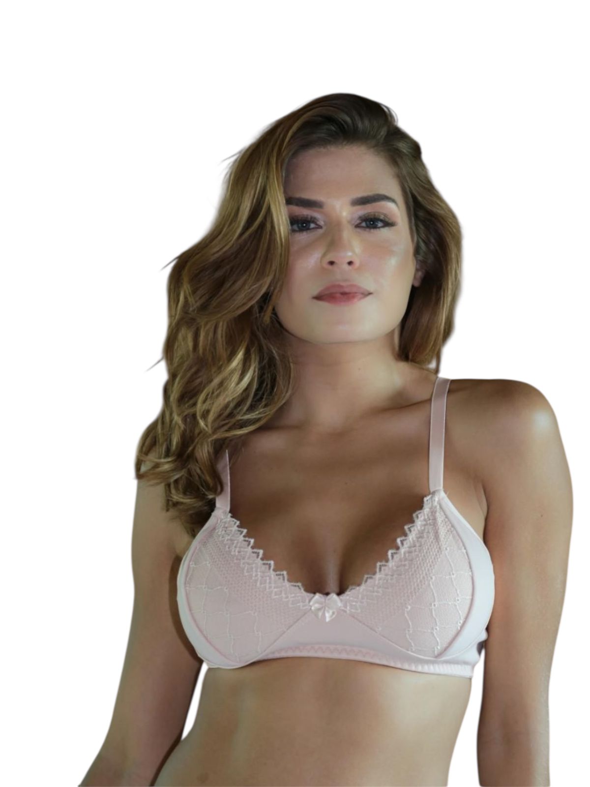 Sutiã Feminino Reforçado Sem Bojo, Renda Delicada