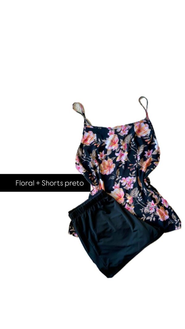 Conjunto de Pijama Feminino Regata com Shorts Estilo Casual - Imagem 3