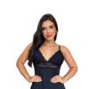 Pijama Feminino Curto com Renda, Conjunto Camiseta e Short - Imagem 2