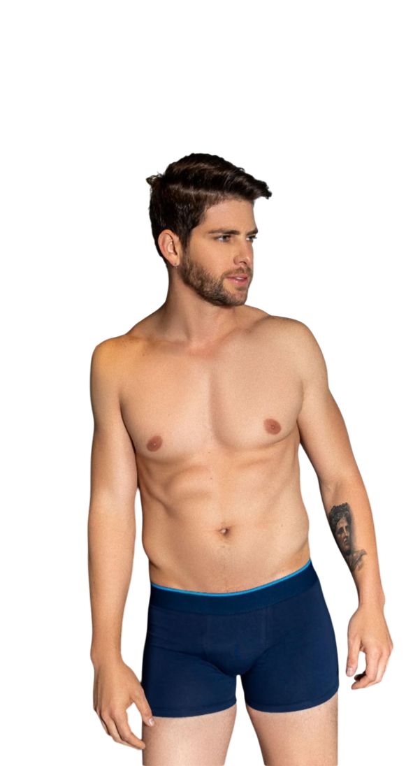 Cueca Boxer Cotton Masculina em Algodão