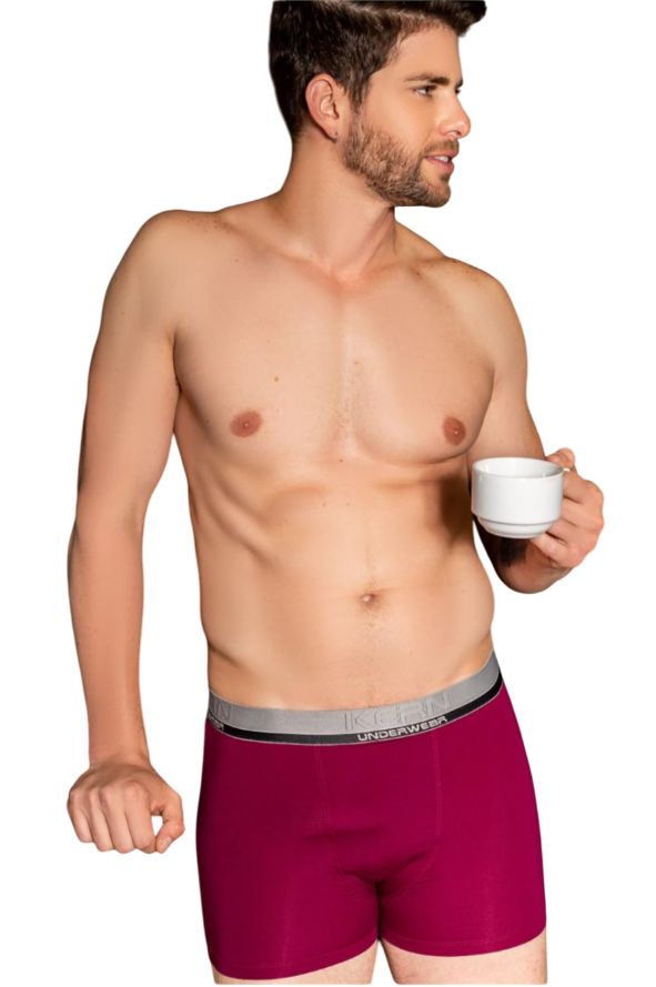 Cueca Boxer Masculina em Poliamida Dry Fit com Elástico
