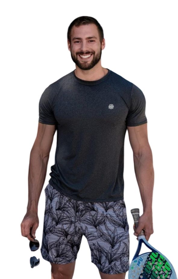 Camiseta Masculina Slim Fit em Poliamida
