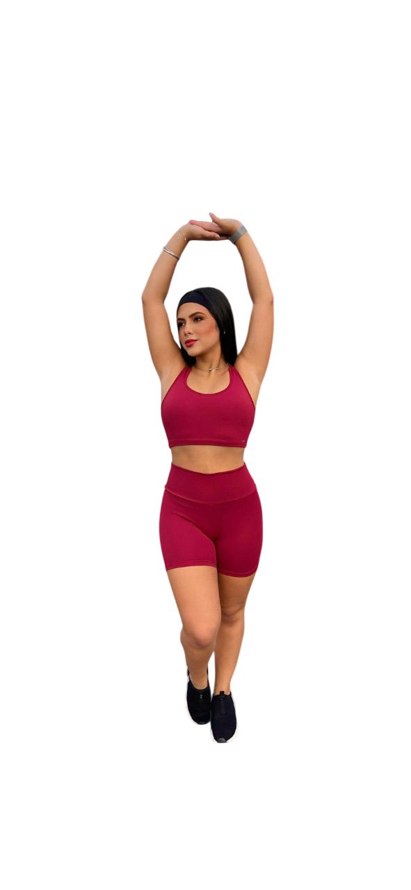 Shorts Fitness Feminino Tecido de Alta Compressão