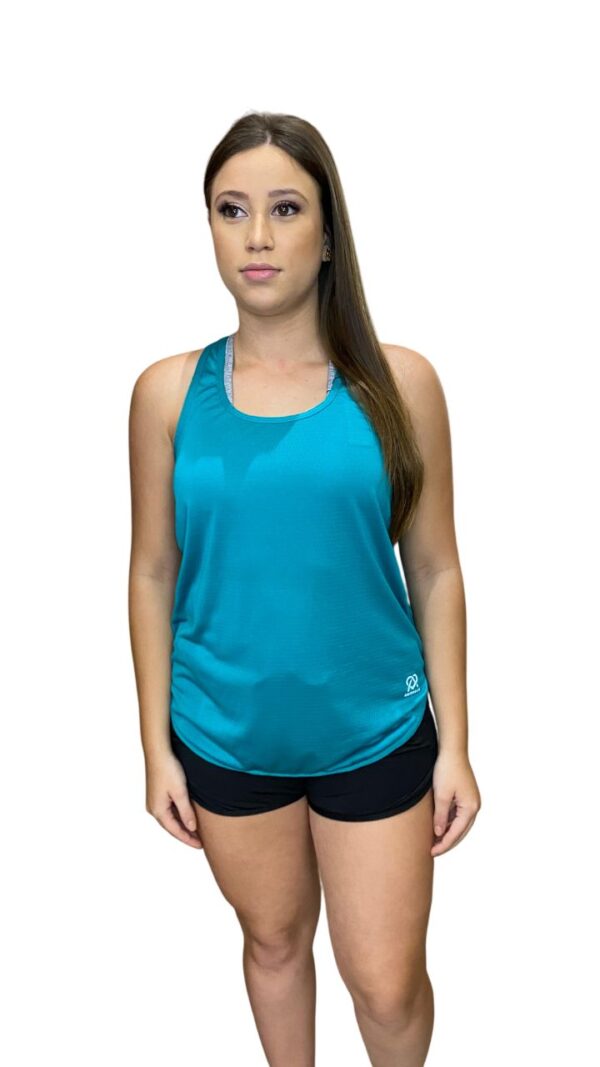Camiseta Regata Esportiva Feminina, Tecido Respirável - Imagem 3