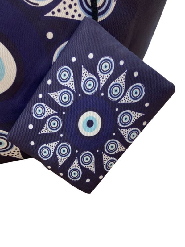 Bolsa de Praia Grande com Estampa Mandala e Olho Grego com Bolso - Imagem 2